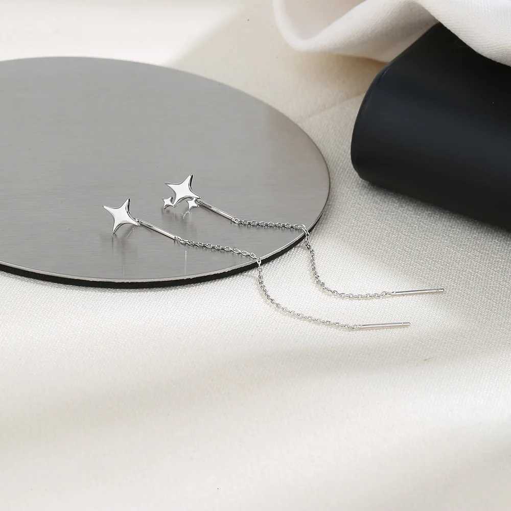 New Korean Star Ear Wire Tassel Thread Chain Climb Star Pendants Drop Earrings Womens Straight Hanging Earrings Jewelry Gifts XJ250722
