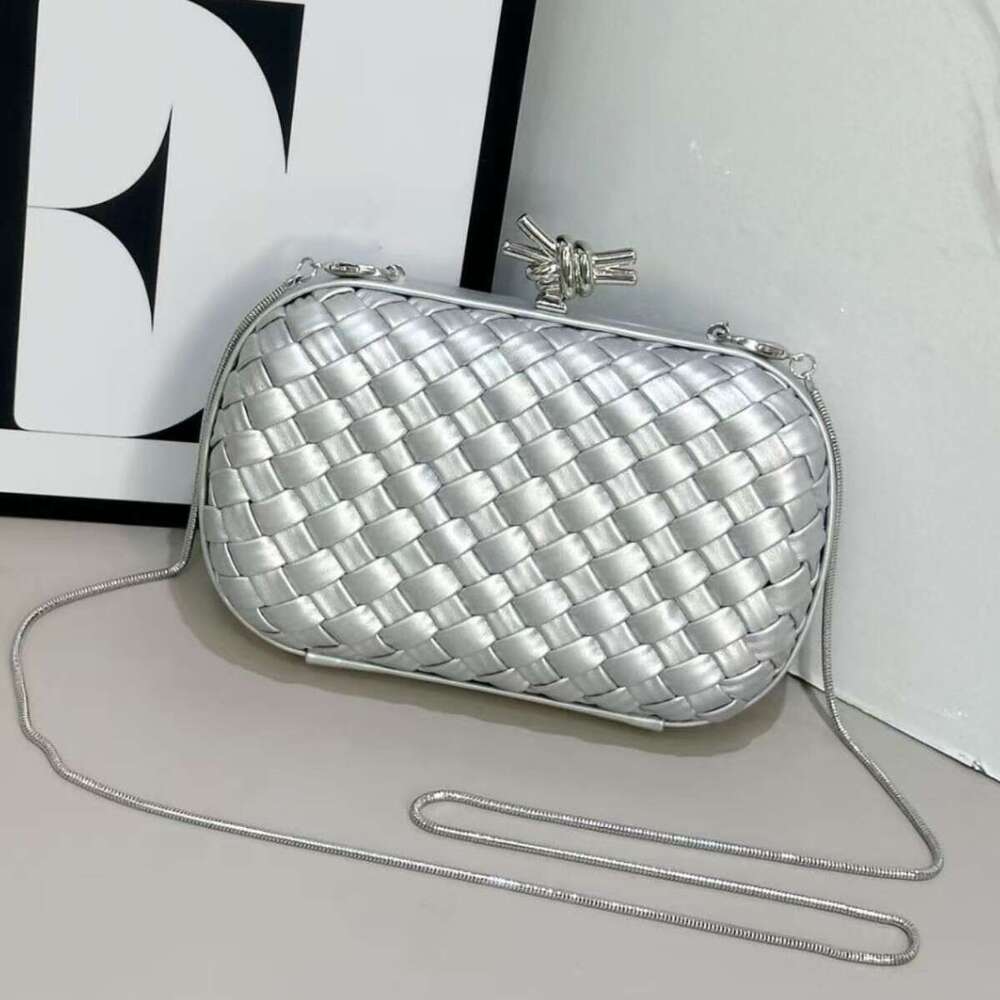 Women's Handbag Handwoven Ladies Clutch Crossbody Simple Evening Bag Small Fashion Versatile Weave Designer Luxury handbag