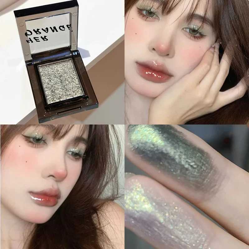 Chameleon Green Eyeshadow Metallic Smoky Monochrome Eyeshadow Palette Matte and Glitter Earth Gray Multicolor Eye Makeup W250722