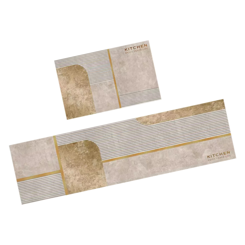 Kitchen Diatom Mud Area Rugs High-Temperature Composite Oil-Resistant Non-Slip Easy to Wipe No Washing Needed (40*60cm + 40*120cm)