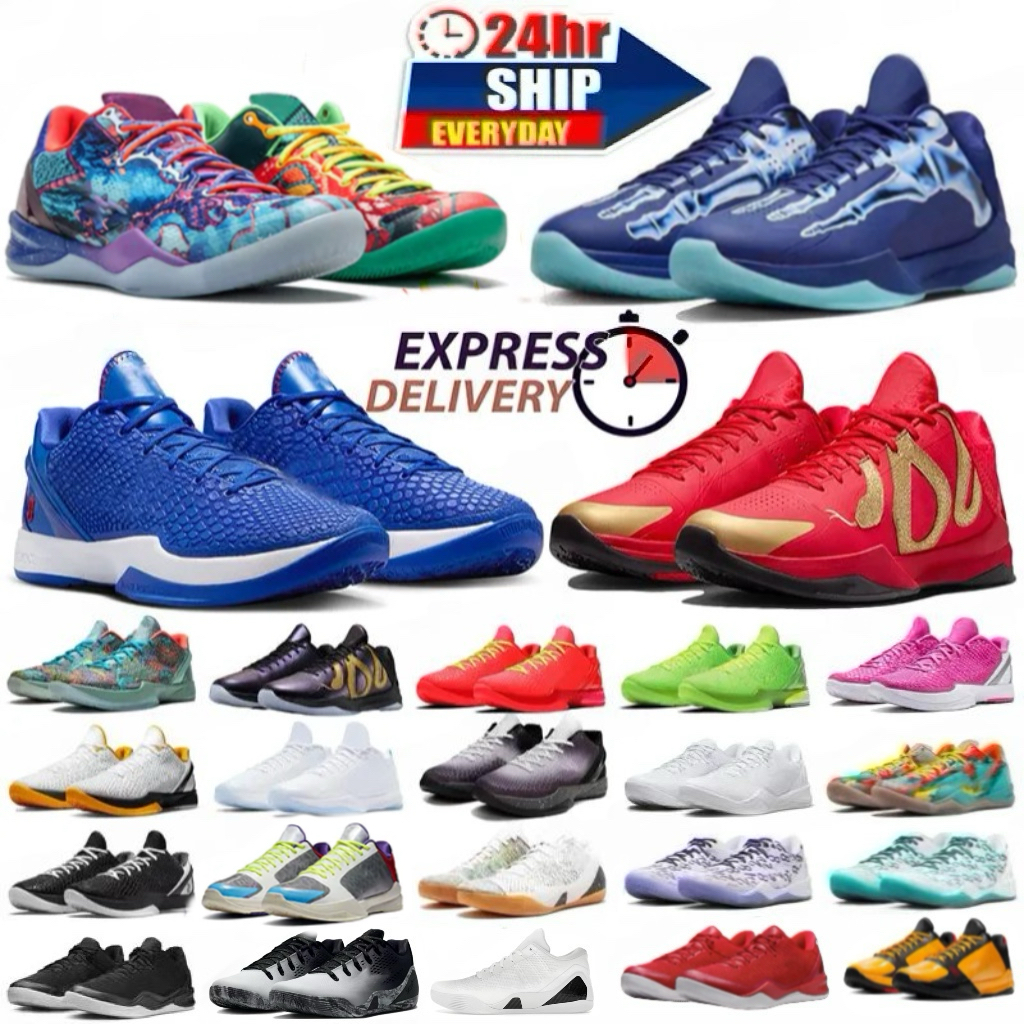 Top Quality Black Mamba 6 5 Protro Reverse Grinch Grinches Basketball Shoes Mambacita 8 Eybl Think Pink Bruce for Men Women Big Kids Trainers Outdoor Sports