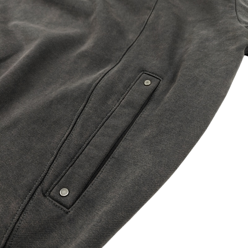 Casual-American Aesthetic Oversized Hooded Sweatshirt Featuring a Chain Pull Make old designs Zipper collar