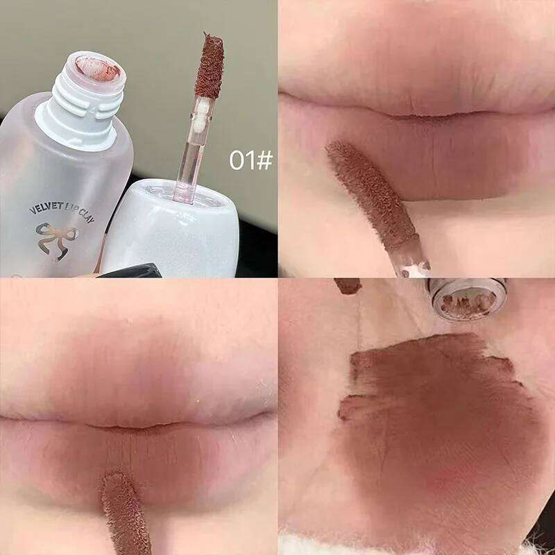 QIBEST Soft Mist Mousse Glaze Veet Matte Holding Makeup Not Easy to Sticky Lip d Korean Cosmetics Lipstick X250722