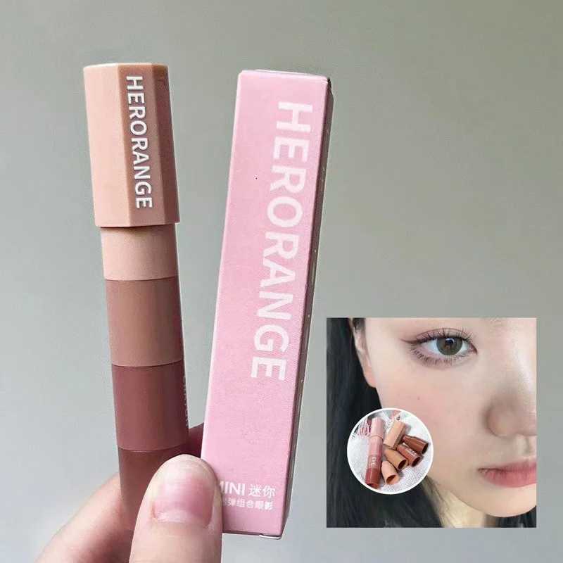 HERORANGE Mini Bullet Eyeshadow - 4 Colors Highlight Matte Shimmer; Easy-On-the-Go Eyeshadow Stick W250722