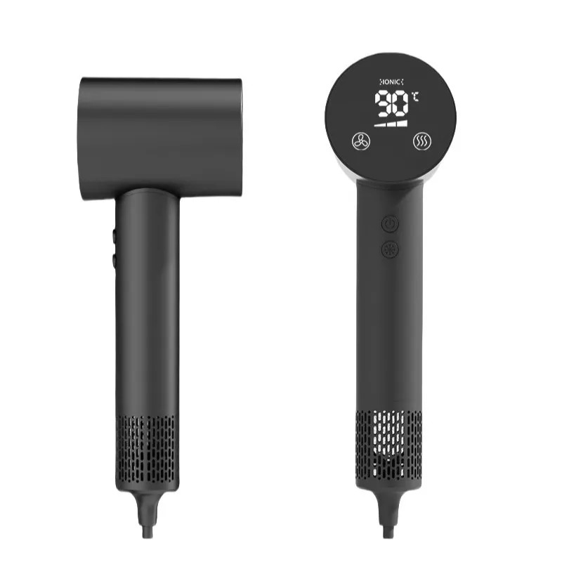 Electric Dryers with Display MuteHairdryer Hair Care Drier Safety Anion Professional temperature control Blow Powerful High speed