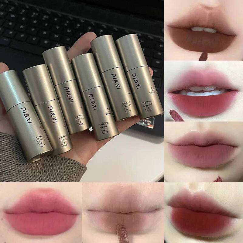 DIXI Mini Sier Tube Matte Lip Glaze Veet Finish, Skin-Enhancing, Versatile Low-Saturation Latte Shade X250722