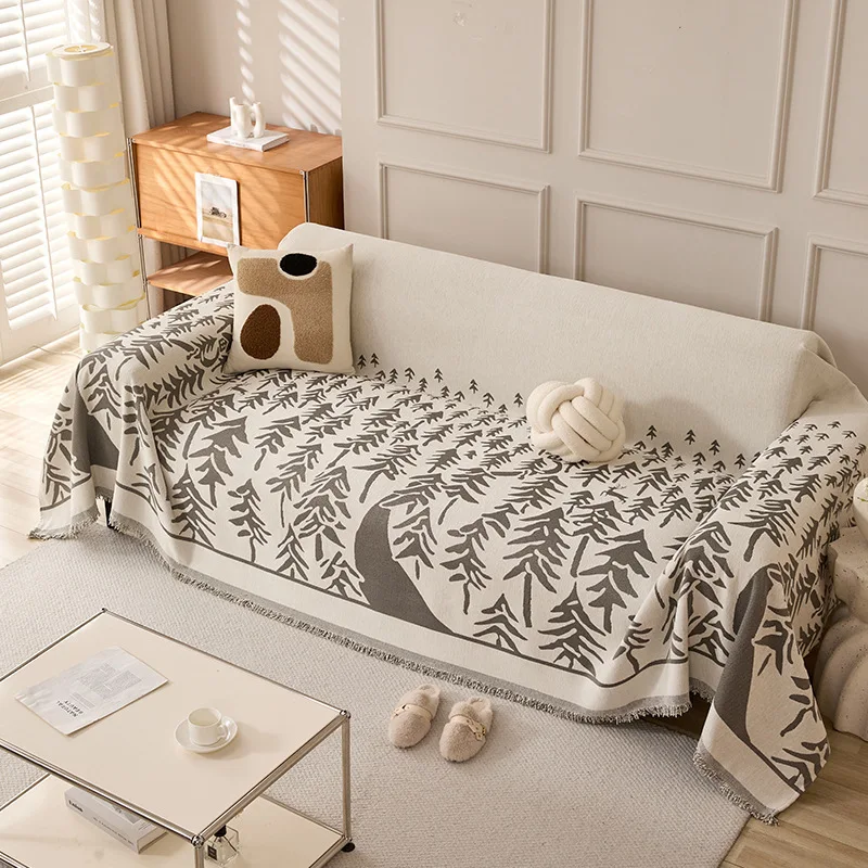 VIKAMA Cartoon Bear Printing Sofa Towel Non Slip Washable Living Room Universal Sofa Cover Cover Four Seasons Applicable Stain Resistant Easy Care