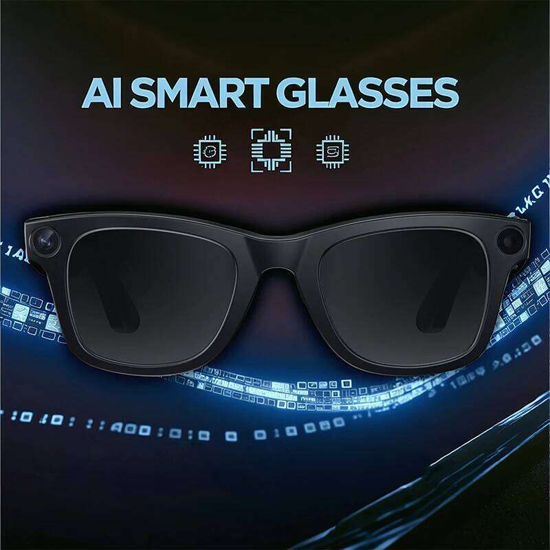 AI Smart Camera Video Recorder Sunglasses Men Women 2025 Translation Headphones Sun Glasses Waterproof Anti Blue Light Eyewear
