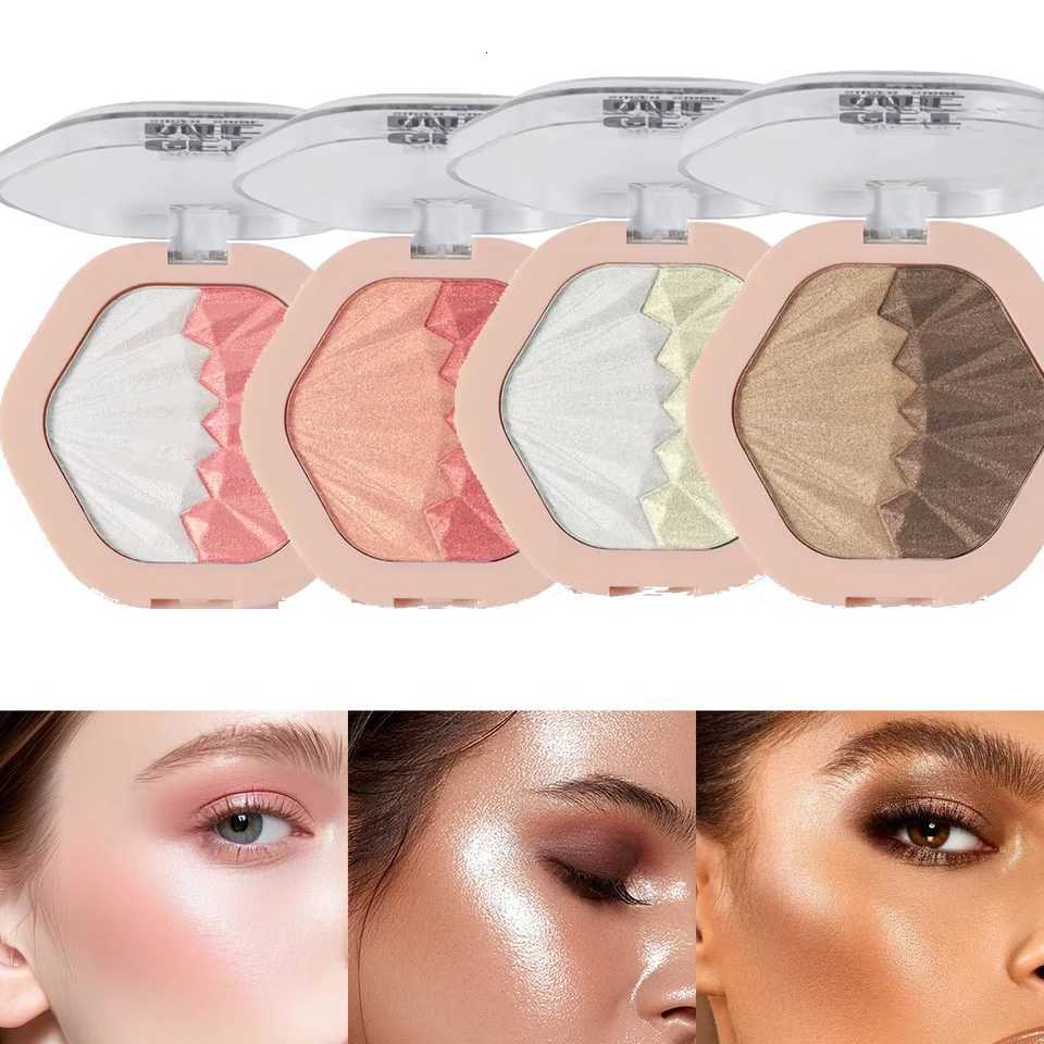 6 Colors to Brighten Highlight Contour Three-Dimensional Shadow Fine Powder Natural and Waterproof W250722