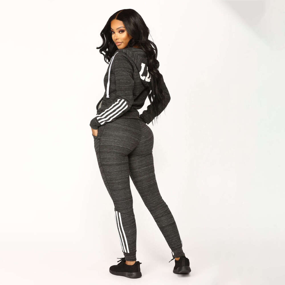 New Women's Long Sleeve Sweatshirt And Pants Tracksuit Set B5
