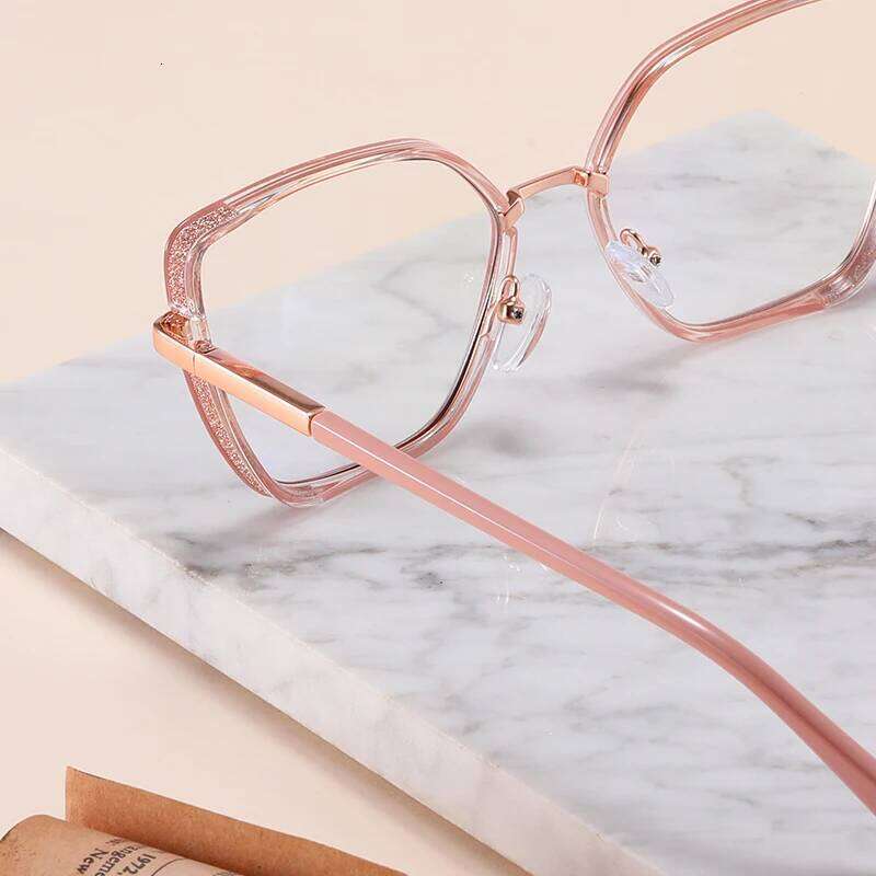 EYORA Fashion Gradient Full Frame Reading Glasses Myopia Hyperopia Anti Blue Light Progressive Photochromic Eyewear Lens