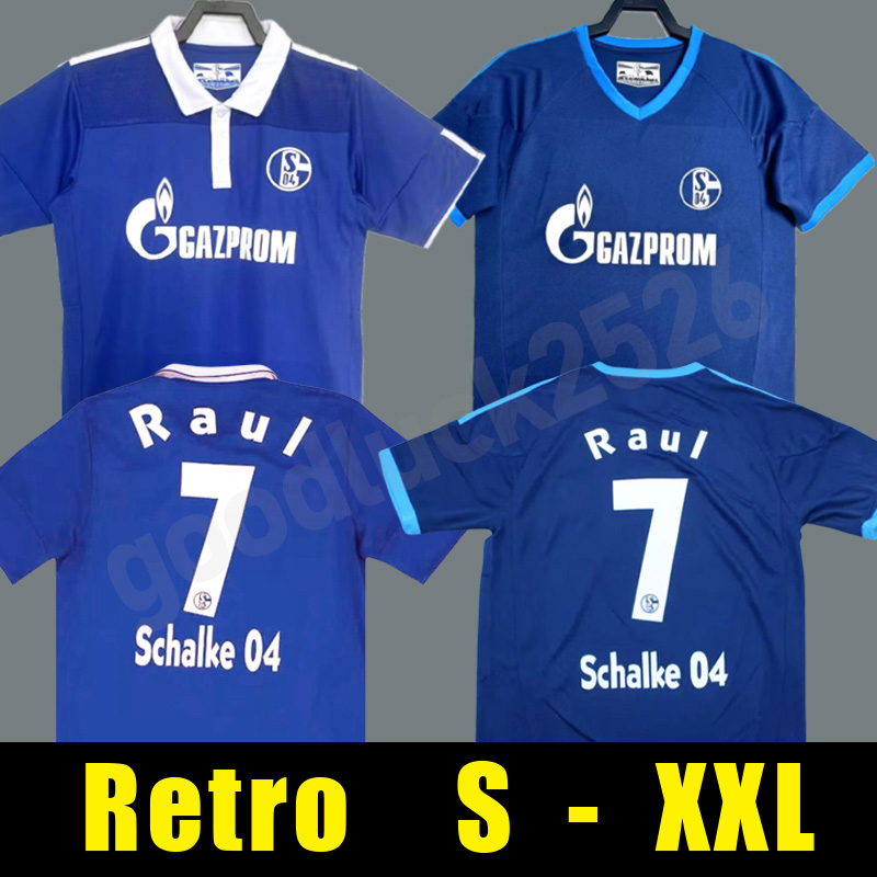 2010 2012 Schalke 04 FC retro Soccer Jerseys Fans Version Home Away 10 11 Moller Raul Rakitic Farfan Uchida Huntelaar classic vintage football shirt Men Uniforms