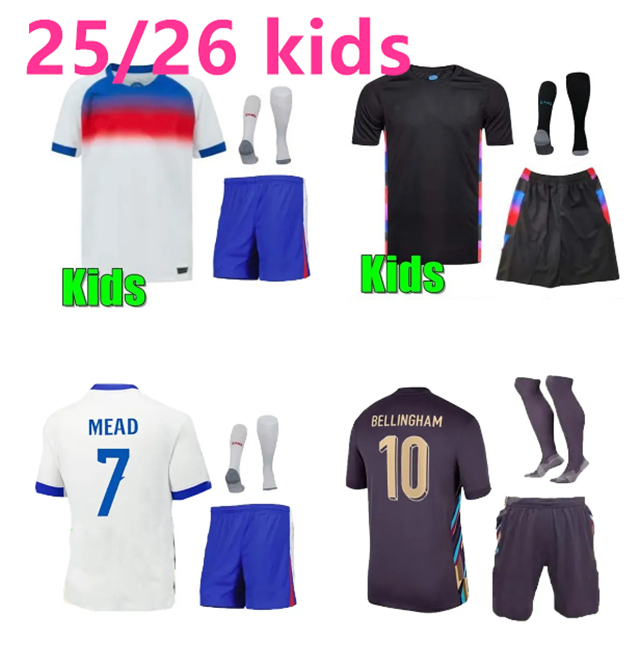 2025 England SOCCER jerseyS KIDS home away BELLINGHAM KANE Soccer 25 26 2026 ENGLAND Jersey SAKA FODEN RASHFORD GREALISH KIDS Football Shirt BOYS kit