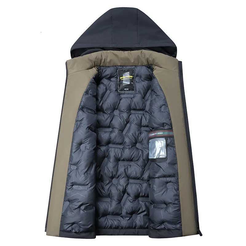 Detachable Hooded Padded Jacket Windproof Warm Wear Resistant Fashion Casual High-Quality Fabric Crisp Comfortable Skin Coat W250722