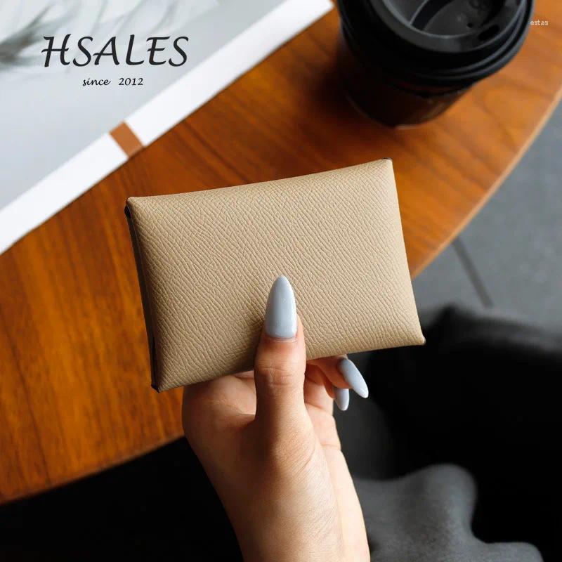 Card Holders Luxury Holder Split Leather Small Wallet For Women Unisex Designer High-grade Case Minimalist Purse