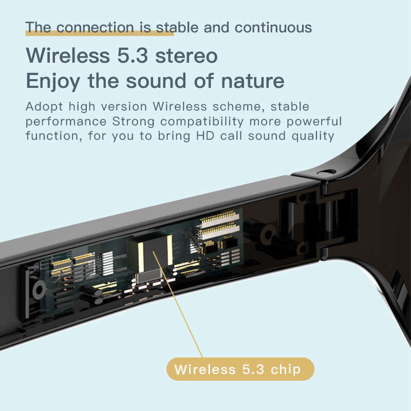 Designer brand smart headphones Bluetooth audio sunglasses with call function