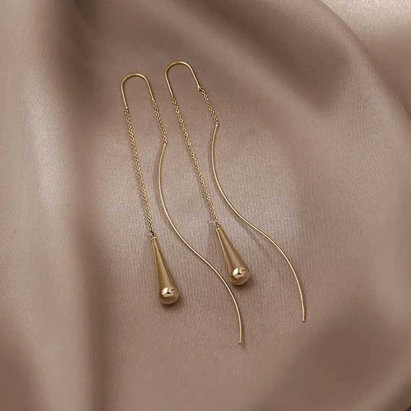Fashion Simple Water Drop Design Earrings Ear Line For Women 2022 Exquisite Tassel Earrings Jewelry Friend GiftXJ250722