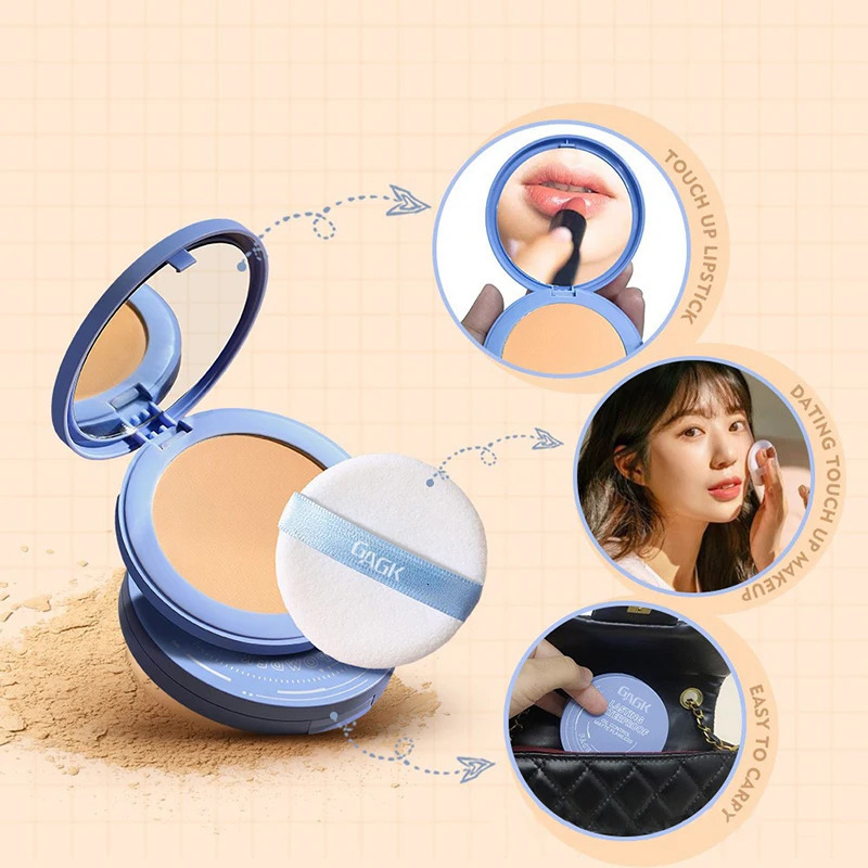 Translucent Bronzer Powder Makeup Nude Face Oil Control Matte Brighten Waterproof Set Press Loose Powder Korean Dupes Cosmetics 250716