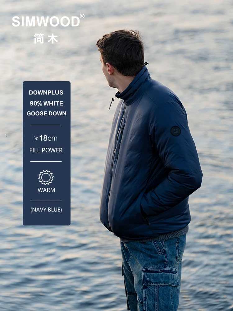 2024 Autumn Winter New Regular Fit Warm 90% White Goose Down Jackets for Men Lightweight Coats W250722