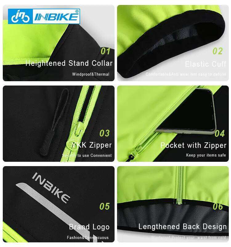 INBIKE Cycling Riding Jackets Man Winter Bicycle Clothing With Hood Men's Windbreaker Windproof Road Bike Mtbclothes For Biking