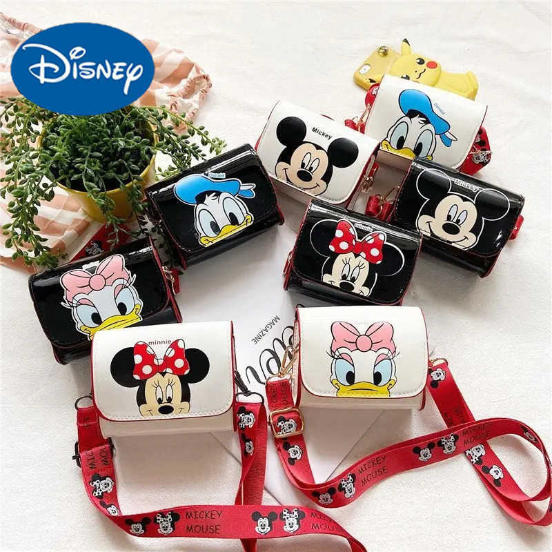 Disney Womens Bag Kids Bag Mickey Mouse Cartoon Pictures Shoulder Bags Cute Girl Messenger Bag Coin Purse Fashion Anime Gifts W250722