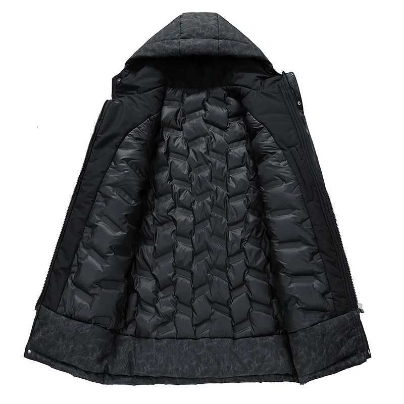 85% White Duck Down Mens Winter Long Jacket Warm Coats Hooded Windbreaker Waterproof Outdoor Casual Puffer Jackets Large Size 8xl W250722