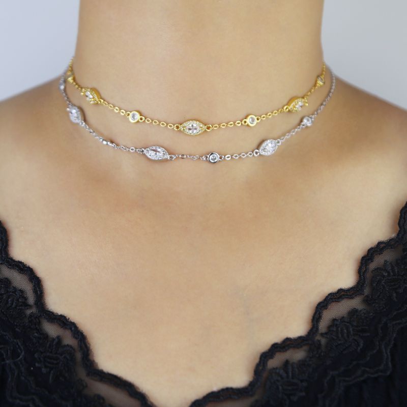 Charming Cubic Zirconia Y Shape Necklace - Elegant Earring Conversion Piece