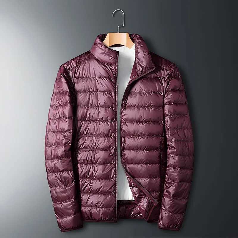 2024 New Autumn Lightweight Thin Duck Down Jacket Men Good White Brand Casual Ultralight Male Feather Jackets Coat W250722