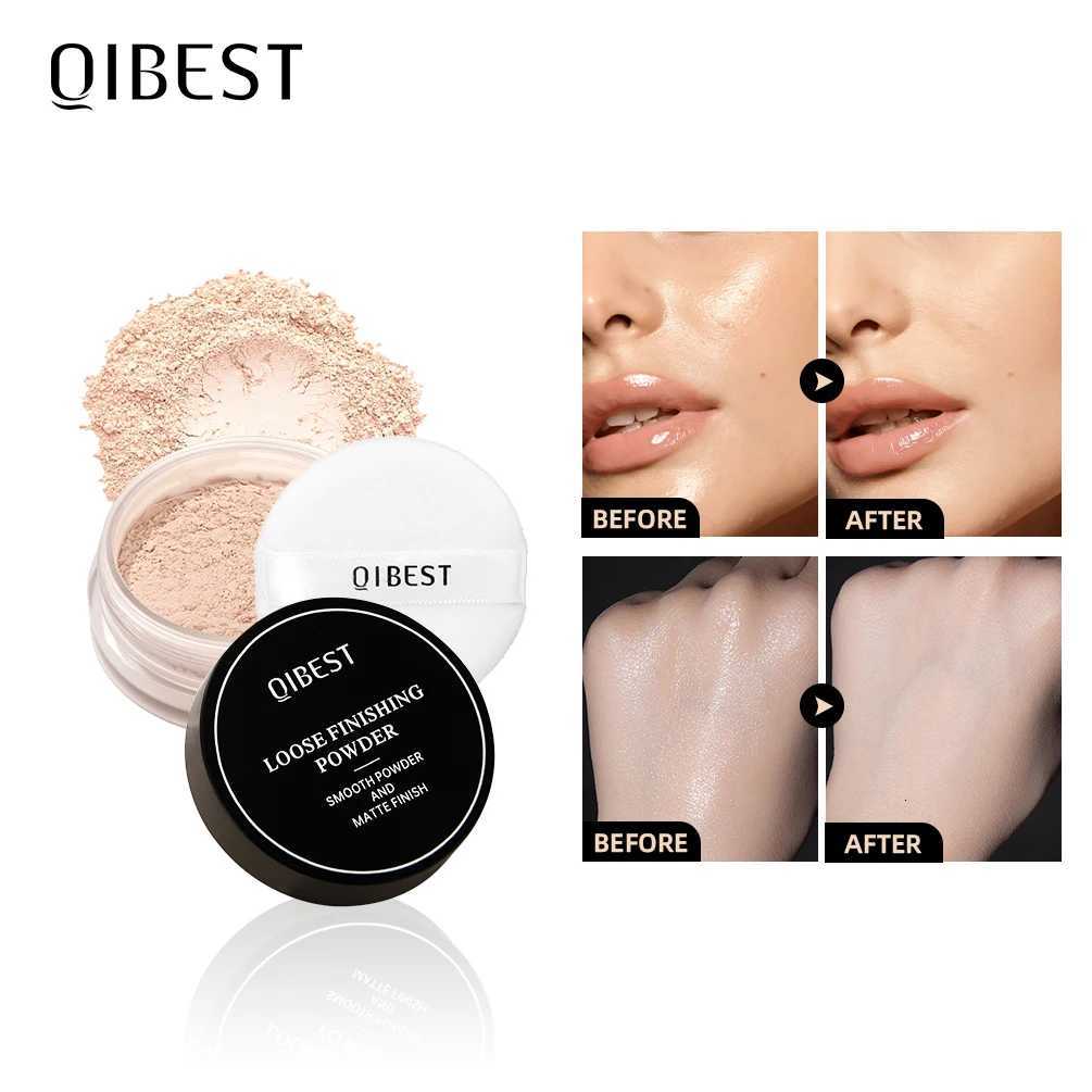 QIBEST Face Loose Powder Minerals Matte Setting Powder Translucent Waterproof Oil-Control Finishing Powder Invisible Pore Makeup W250722