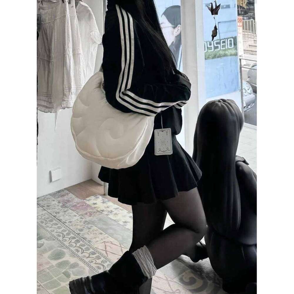 Adorable Angel Wing Sle Single oulder Casual Zipper Crossbody Cloud ape Bag Versatile Leisure Korean Faion Handbag