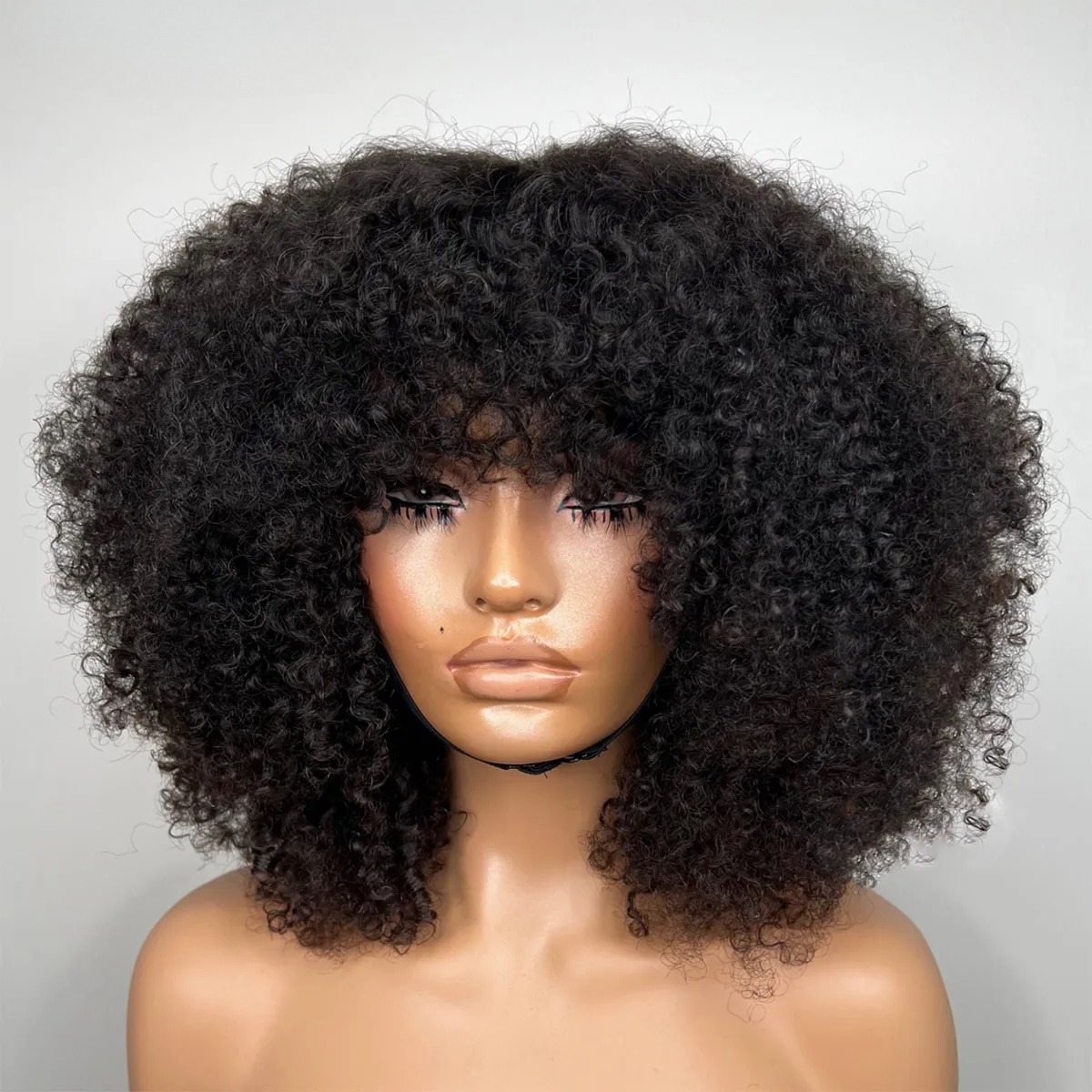 350 Density Afro Kinky Curly Glueless Wig 13x4 HD Lace Frontal Wig Human Hair13x4 Closure Wig Preplucked Pre Cut Ready to Go Synthetic Lace Front Wig
