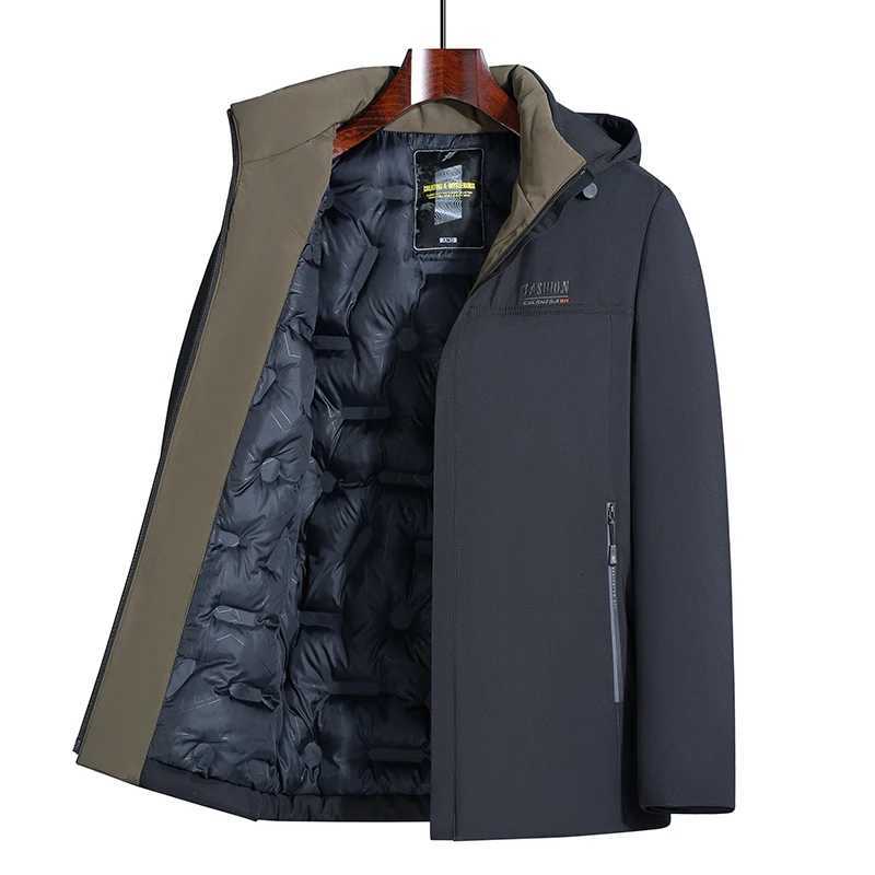 Detachable Hooded Padded Jacket Windproof Warm Wear Resistant Fashion Casual High-Quality Fabric Crisp Comfortable Skin Coat W250722