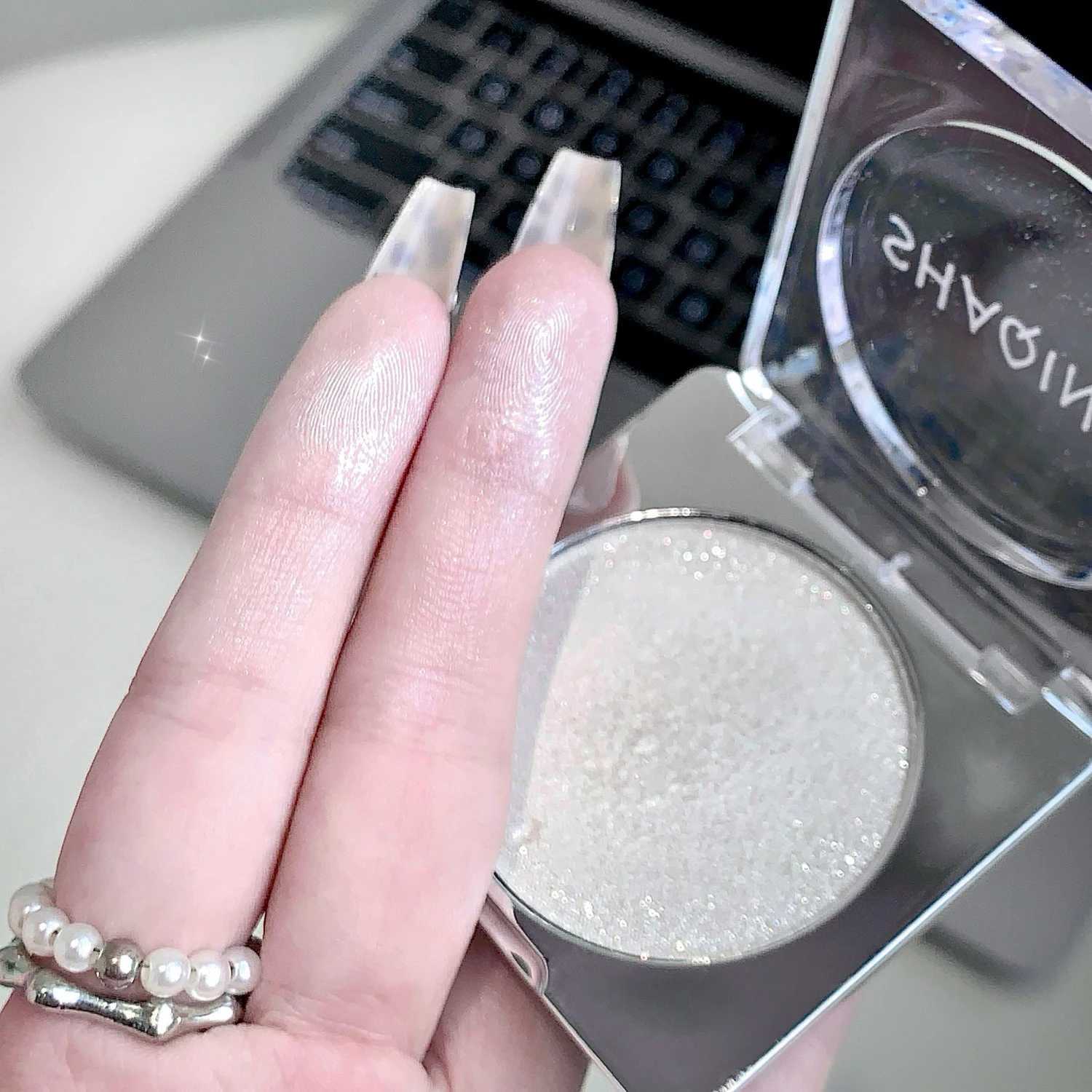 4Color Diamond Highlighter Powder Palette Waterproof High Gloss Glitter Body Highlight Eyeshadow Face Contour Illuminator Makeup W250722