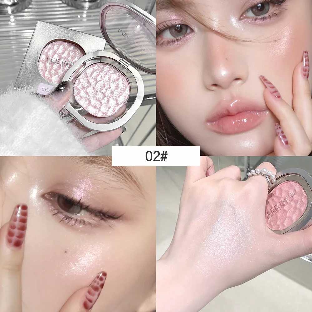 Highlighting Powder Lescent Fine Mashed Soft Texture LEEINTO Non-Flying Powder Brightening Long-Lasting Highlighter Palette W250722
