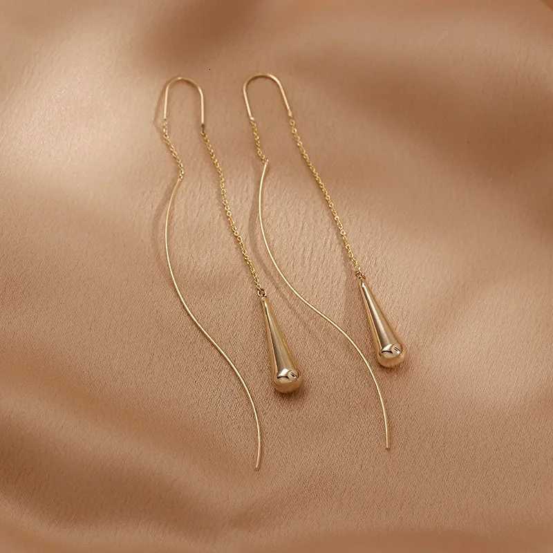 Fashion Simple Water Drop Design Earrings Ear Line For Women 2022 Exquisite Tassel Earrings Jewelry Friend GiftXJ250722