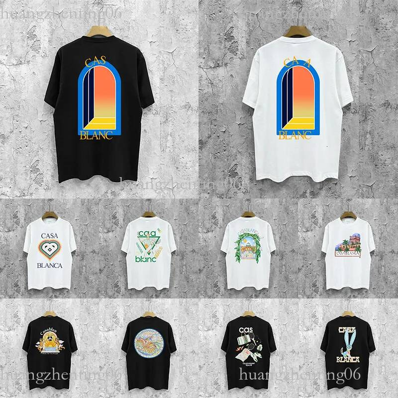 Casas Blancas T Shirt Men Desigenr Shirts Mens Rainbow Tshits Fashion Graphic Tee Summer Cotton T-Shirt Summer Womens Graphic Tshirt Asian Size S-6XL