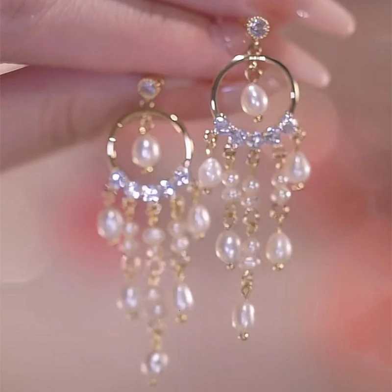 Hot Sale Exquisite Leaves Long Tassel Earrings for Women Full Rhinestone AAA Zircon Dangle Earring Party Wedding Jewelry Gifts XJ250722