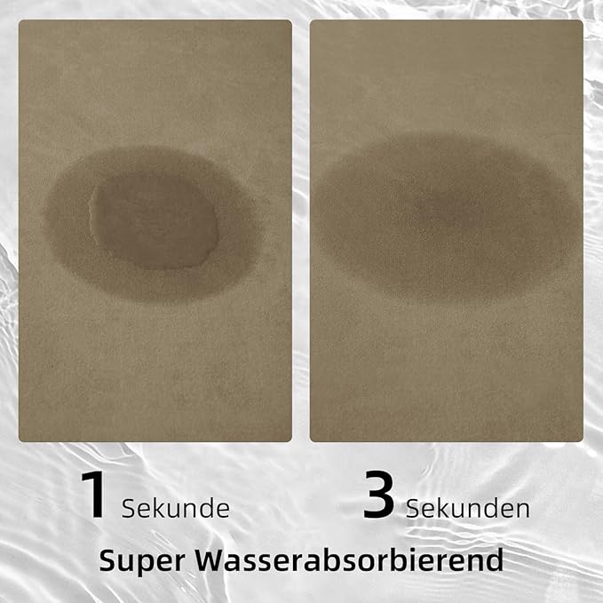 Quick Dry Ultra Thin Magic Bathroom Rug Non-Slip, Super Absorbent Easy to Clean Space-Saving for Shower Tub Bathroom Floors