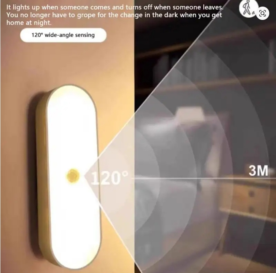Motion Sensor Lights Indoor Automatic Light Sensor Motion Magnetic Lamp Wireless Nightlight For Kitchen Closet Staircase Home