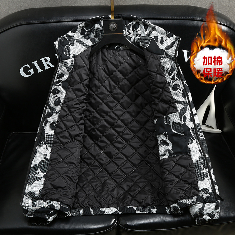 new Free Shipping Designer Winter Trend Letter Print Mens Cotton Jacket with Additional Cotton Padding and Hood Comfortable and Warm Cotton Coat