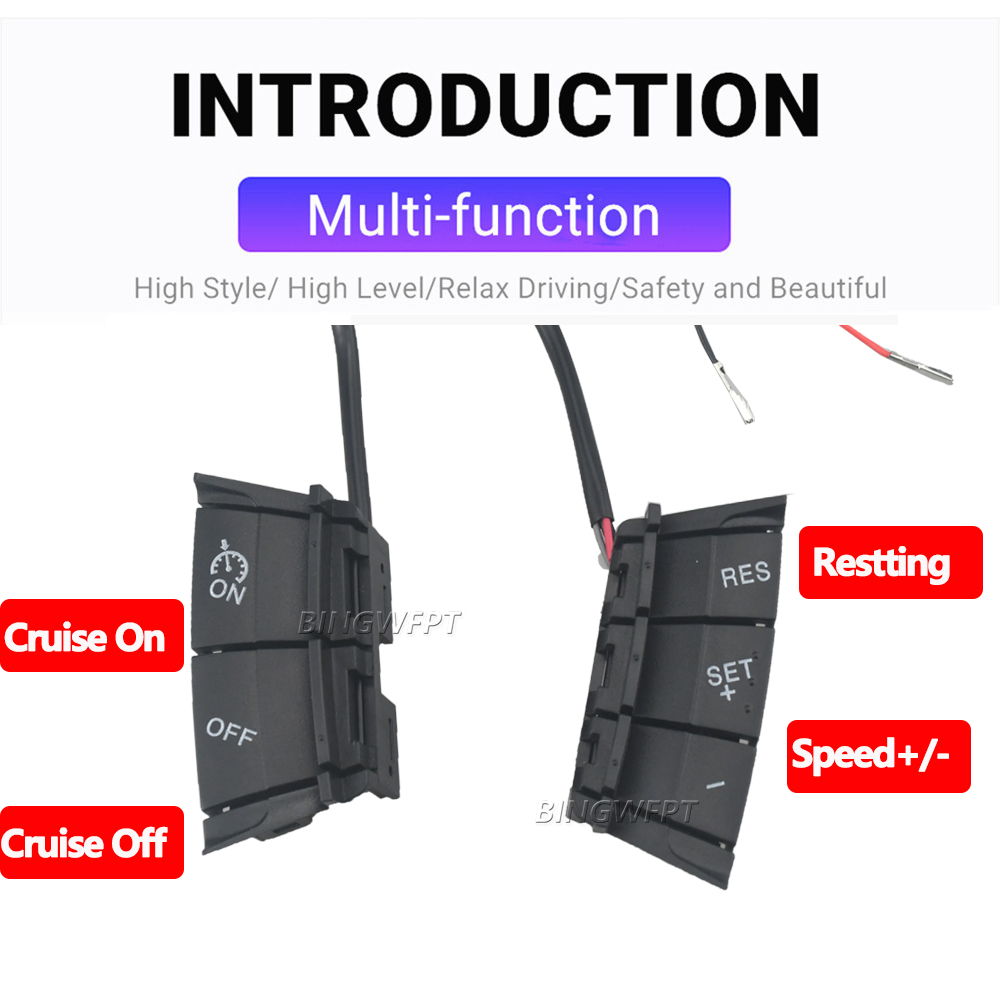 Cruise Control Switch Multifunction Steering Wheel Button For Ford Focus 2 2005-2007 2008 2009 2010 2011