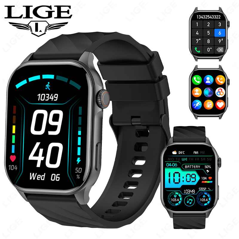 LIGE Fitness tracker with heart rate monitoring/peeper/calorie, activity tracker smartwatch sleep monitor IP68 health tracker pedometer, suitable for 