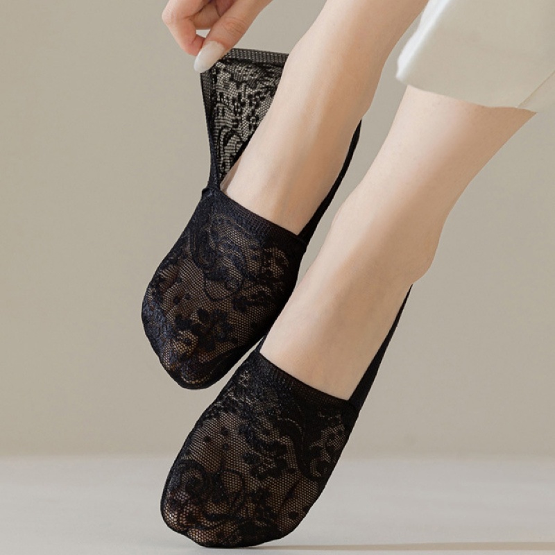 Pack of 6 No Show Big Head Jacquard Socks Business and Casual Women's Wear Heels quantity Socks quality