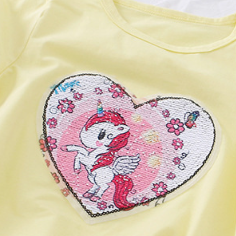 DISNEY Frozen Elsa princess girls designer clothes Princess T-shirt infant designer clothes short-sleeved princess designer T-shirt print design comfo