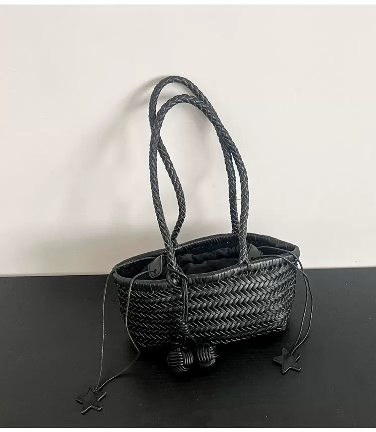 Free shipping designer bag 2025 High End Hand Woven Underarm Basket Bag For Women New Fashion Single Shoulder Bag