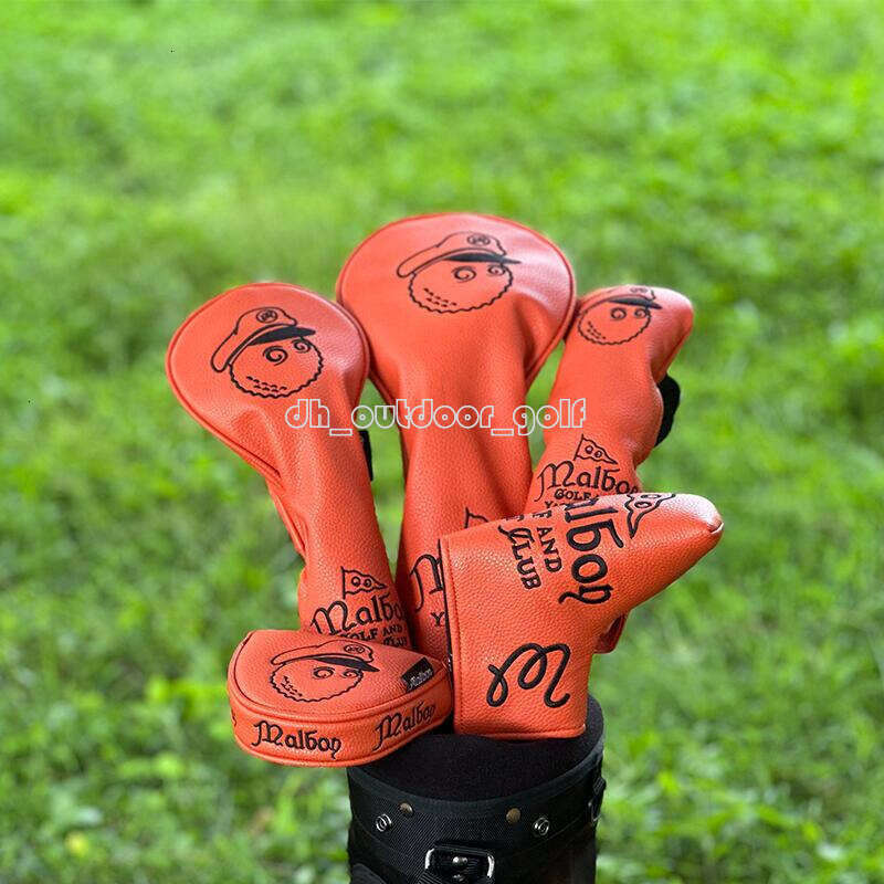 Other Products Fisherman Cap Golf Club Head Combination Set #1 #3 #5 Wood Headcovers Driver Fairway Woods Cover PU Leather Headcover 6ec