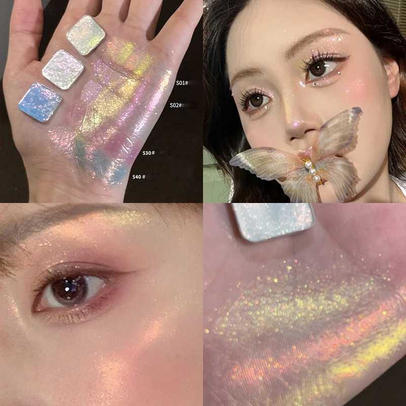 Diamond Monochrome Highlighter Contouring Palette Fine Flash Brighten Eyeshadow Orange Silver Natural Eye Shadow Makeup Cosmetic W250722