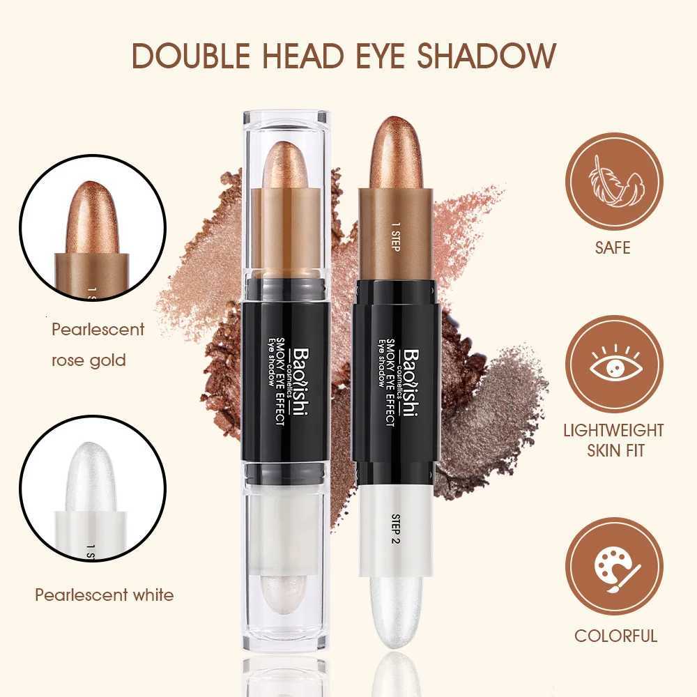 Two Color Overlapping Double Head Eyeshadow Pen Waterproof Durable And Easy To Apply Eye Makeup W250722