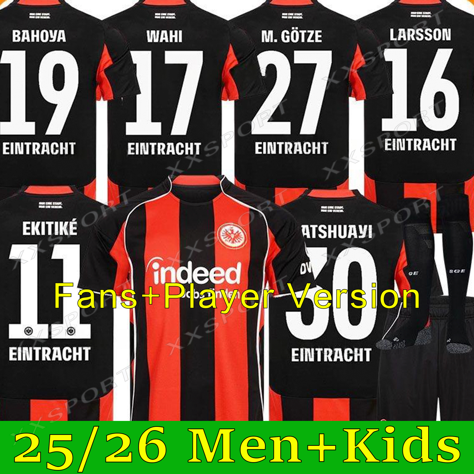 2025 TRIKOT 125 JAHRE 2025 125th JAHRE Eintracht Frankfurt Soccer Jerseys MARMOUSH M.GOTZE KNAUFF MARMOUSH SKHIRI KOCH 125 year anniversary football kits 2025