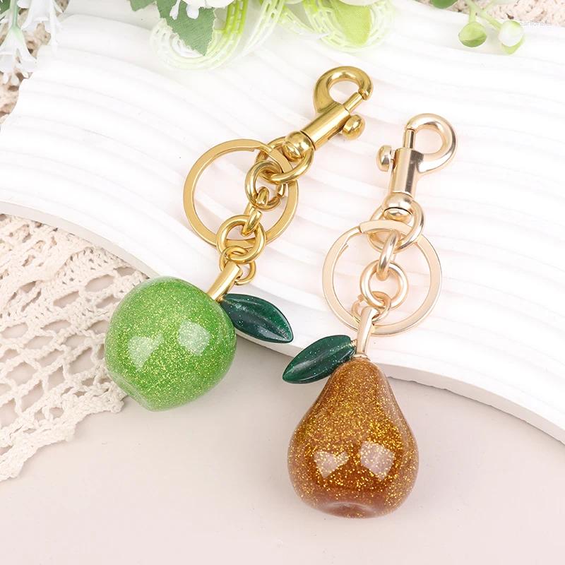 Keychains Cute Bag Charms - Pear & Apple Pendant for Handbags, Purses, Accessories, Decorative Gifts Z260130